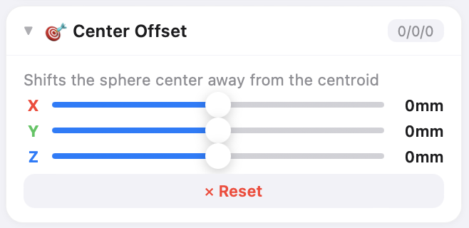 center offset